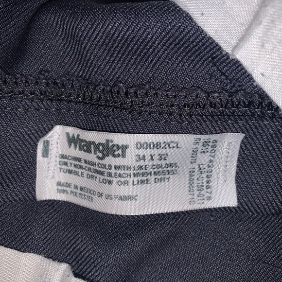 Wrangler Gray Blue Straight Leg Pants Size 34/32 - Picture 2 of 7